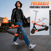OBX Electric Scooter for Adults, 500W Motor 21MPH 22Miles Range,10 Pneumatic Tires & APP Control, Foldable Commuting E-Scooter with Front Suspension