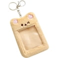 thumbnail image 4 of Lindo soporte para tarjetas fotográficas Kpop de felpa con llavero, oso de dibujos animados, conejo, gato, funda para fotos, ID, tarjeta de crédito bancaria, protector, papelería, 4 of 4