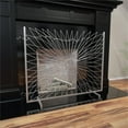 thumbnail image 3 of SEI Furniture Jandra Decorative Iron Metal Fireplace Screen in Silver, 3 of 3