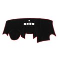 thumbnail image 1 of Unique Bargains Alfombrilla protectora para salpicadero de consola central de coche para Ford Fiesta 2011-2019, poliéster protector, negro y rojo, 1 of 7