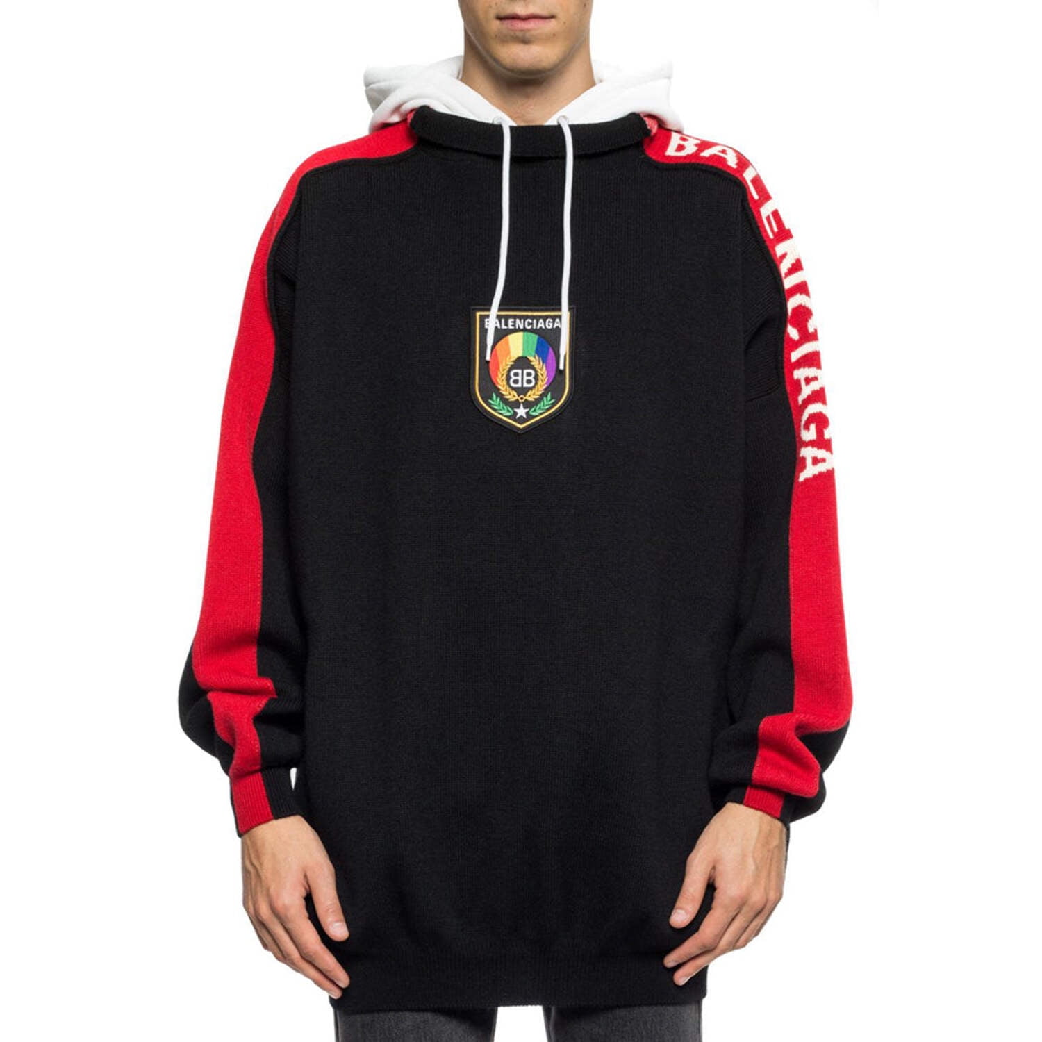 Balenciaga rainbow logo hoodie orders