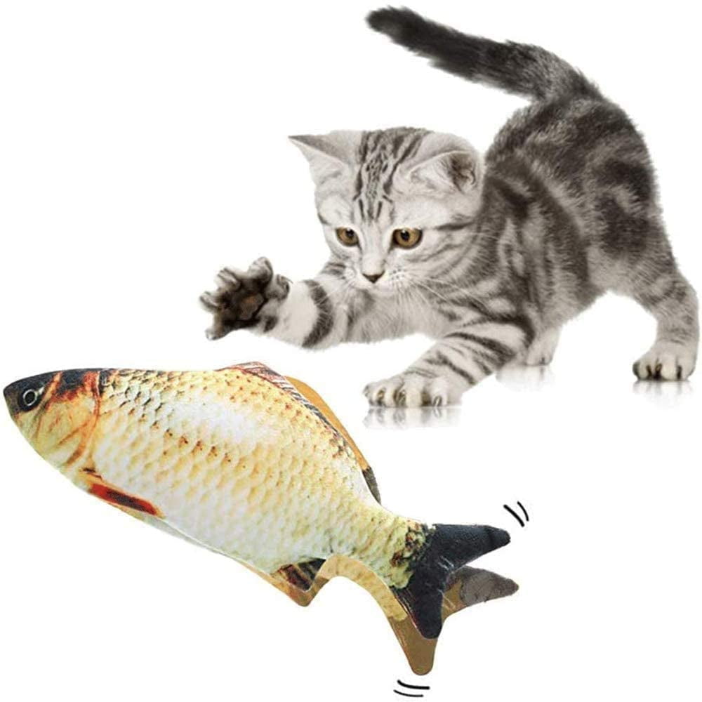 live fish cat toy