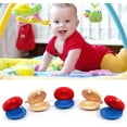 thumbnail image 4 of 12 Pcs Musical Castanets Instrument, Uspacific Wooden Castanets Percussion, Clap Board Music Educational, 4 of 5
