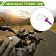 thumbnail image 2 of Unique Bargains 22mm Throttle Grip 1 Purple M10 Adjustment Screw 120cm White Throttle Cable Aluminum Alloy Motorcycle Throttle Grip for KLX CR for CRF EXC XR TTR CB SSR, 2 of 6