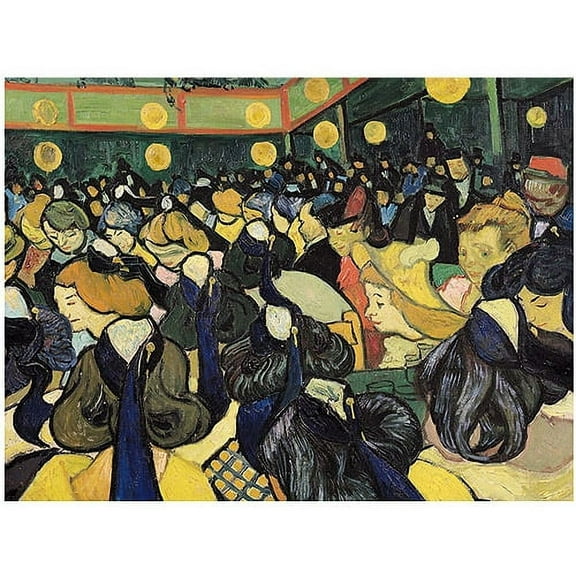 Trademark Fine Art Vincent van Gogh The Dance Hall at Arles 1888 Canvas Wall Art - 18x24