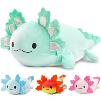 MaoGoLan 23.5" Giant Axolotl Stuffed Animals with 3 Babies Inside Large Axolotl Plush Toy