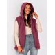 thumbnail image 4 of Chaleco sin mangas con capucha PRETTYGARDEN 2025 Rojo Vino Talla L, 4 of 8