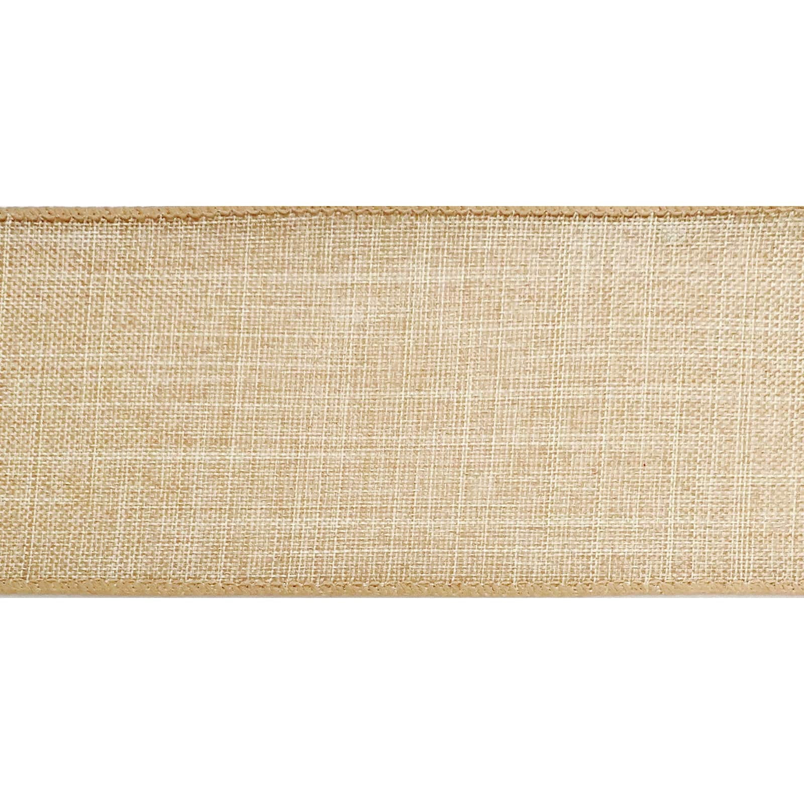 12 Pack: 2.5" x 25ft. Faux Linen Wired Ribbon by Celebrate It