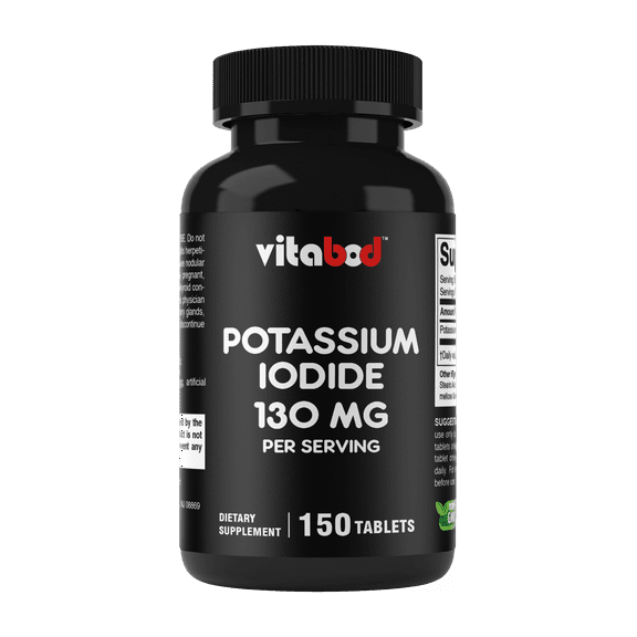 Vitabod Potassium Iodide Dietary Supplement 130 mg per Serving - 150 Tablets