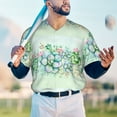 thumbnail image 4 of Fotbe Succulent Baseball Jersey Shirt for Men and Women, Casual Short Sleeves Button Down T-Shirt-Small, 4 of 9