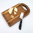 thumbnail image 2 of Couteau à Fromage - MATTSTONE HILL Coupe-Fromage Dur, Acier Inoxydable Premium, Manche Noir, 2 of 7