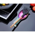 thumbnail image 4 of Matte Rainbow Spoon Rest, Stainless Steel Spoon Rest, Kitchen Utensil Holder, Pot Lid Holder (9.5 Inches), 4 of 7