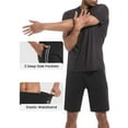 thumbnail image 6 of 3 Pack Men's Quick-Dry Athletic Shorts with Pockets & Drawstring for Running, Gym, Basketball, Hiking, 6 of 7