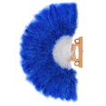 thumbnail image 5 of Feather Fan Foldable Handheld Festival Decoration Square Dance Retro Style Show Down Colorful Fan, 5 of 5
