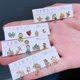 thumbnail image 4 of lidiqi Pequeña Princesa Estética Estrella Pendientes Hip Hop Declaración Niñas Joyería, 4 of 4