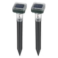thumbnail image 1 of Kit de 2 Repelentes Solares Ultrasónicos para Roedores con Luz LED y Batería Recargable de 600mAh, Resistencia IP44, Ideal para Jardines y Huertos, Protección Eficiente sin Cables., 1 of 6