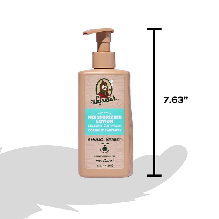 Dr. Squatch Mens Natural Body Moisturizer Lotion - Hand & Body