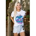 thumbnail image 3 of Airbrushed Cartoon Smurf Tastic Unisex Plus Size Graphic Tee Brisco Brands 2X, 3 of 4