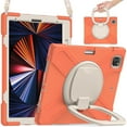 thumbnail image 3 of Funda con soporte de anillo ajustable para iPad de 9,7 pulgadas (2018) con correa para el hombro, gran soporte de anillo ajustable, protección contra golpes., 3 of 5