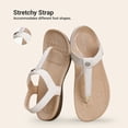 thumbnail image 5 of DREAM PAIRS Women's Orthotic Walking Sandals Comfortable Arch Support Sandals with Adjustable Straps Ergonomic Non-Slip T-Strap Dress Sandals for All-Day Wear, 5 of 8
