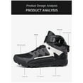 thumbnail image 6 of Breathable Motorcycle Boots for All Seasons - Unisex Motorcycle Cycling Shoes,Black gray,39, 6 of 14