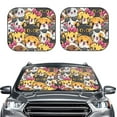 thumbnail image 2 of Fotbe Cute Cat Cartoon 2-Piece Car Windshield Sun Shade | Sun Blocker for Car Windshield | Foldable Automotive Interior Accessories for Sun Protection-Medium, 2 of 7