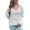 White, variant on IROINNID Womens Sweater Scoop Neck Pullover Sweater Solid Color Comfy Short Length Long Sleeve Hollow Leaf Knitting Sweater Autumn and Winter Sweater