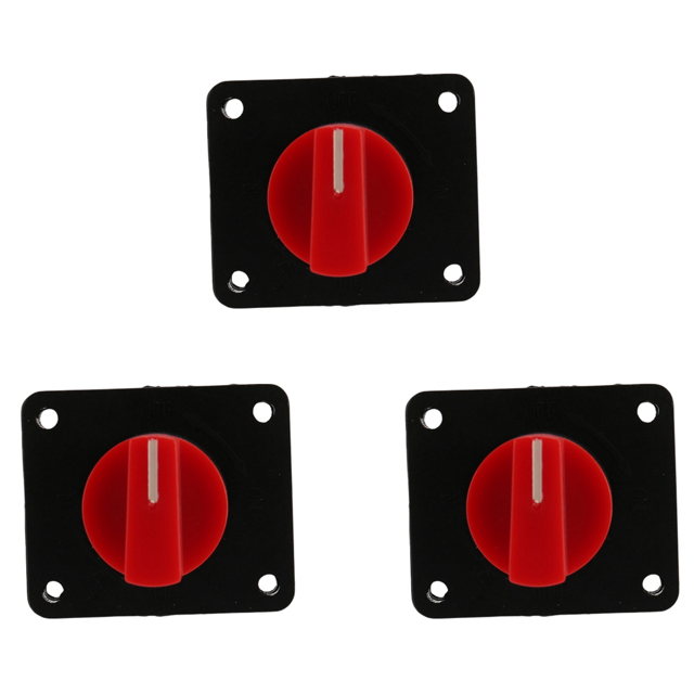 3X 12V 300A Battery Power Disconnect Battery Switch Isolator Kill On Off Switch for RV Boat Car Truck Auto Yacht