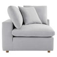 thumbnail image 4 of Modway Commix 4 Piece Down Filled Overstuffed Sectional Sofa Set in Light Gray, 4 of 10