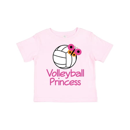 

Inktastic Volleyball Butterfly Princess Gift Toddler Toddler Girl T-Shirt