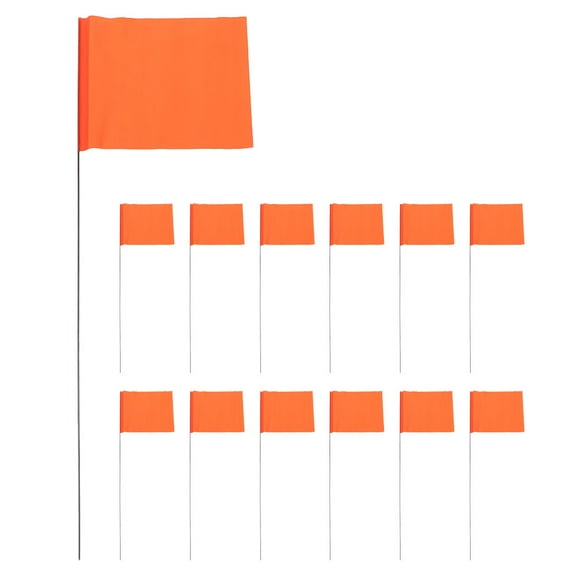 IFANTNG 30pcs Irrigation Flags Lawn Garden Marking Flags Landscape Flags Construction Marker Flags Garden Marking Flags With Poles Lawn Sprinkler Irrigation Flag Construction Marker Flags