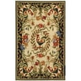 thumbnail image 3 of SAFAVIEH Chelsea Serenity Botanical Wool Area Rug, Cream/Black, 10' x 14', 3 of 9