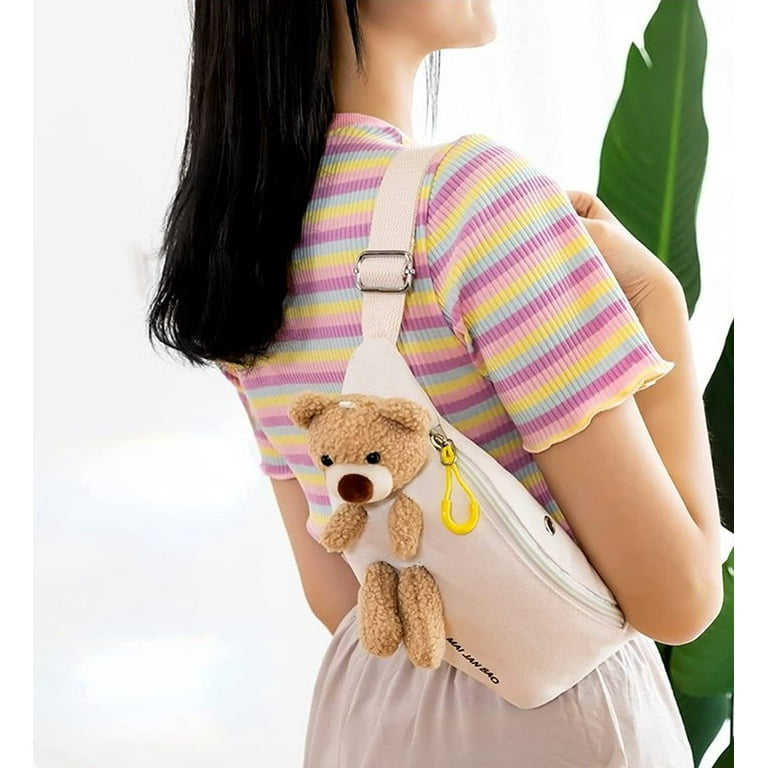  Waist Bag Fanny Pack Teddy Bear, 3D Cartoon Animal