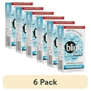 (6 pack) Blink Tears Lubricating Eye Drops Mild-Moderate Dry Eye 0.5 Fl Oz Sterile