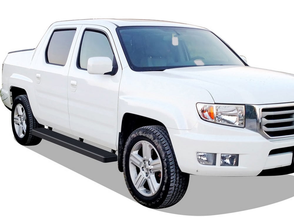 APS Running Boards 6 inches Matte Black Compatible with Honda Ridgeline 2006-2014 Crew Cab Stainless Steel (Nerf Bars Side Steps Side Bars)