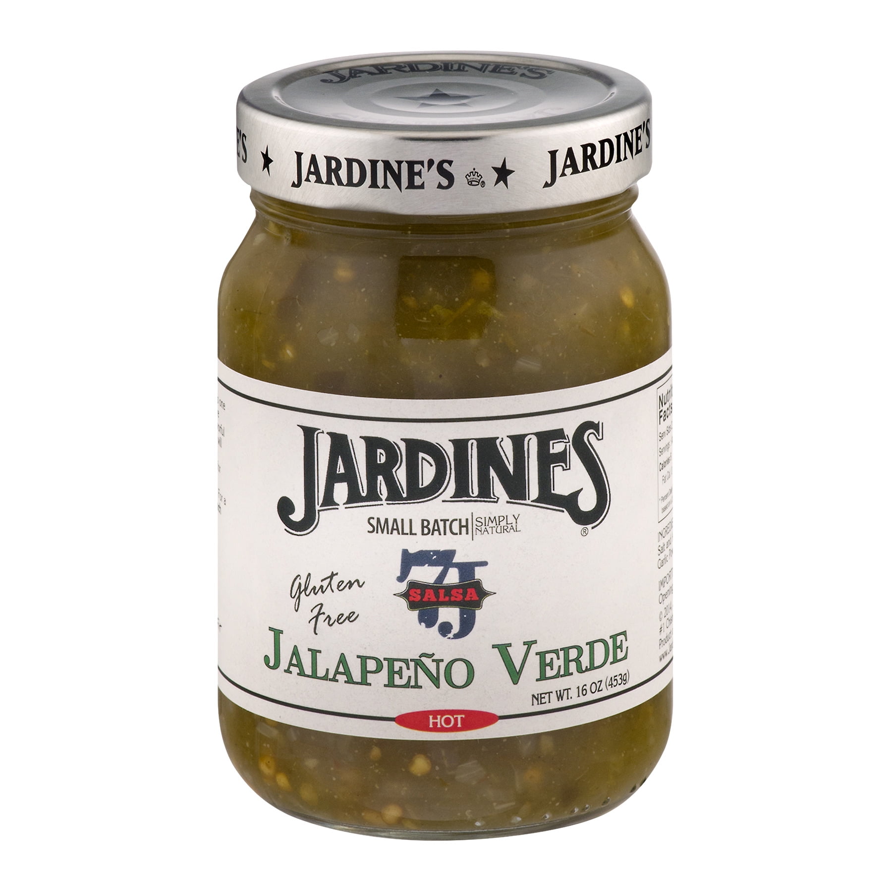 Jardines 7J Salsa Jalapeno Verde Hot, 16.0 OZ