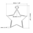 thumbnail image 2 of Uxcell Star Shape Hollow Resin Pendants Frames for DIY Crafts Silver Tone 10 Pack, 2 of 5