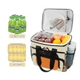 thumbnail image 2 of FORMRS Insulated Cooler Bag 24 Cans Capacity Soft Leakproof Lunch Box with Side Pockets, Black Cat Orange Ball, 2 of 7