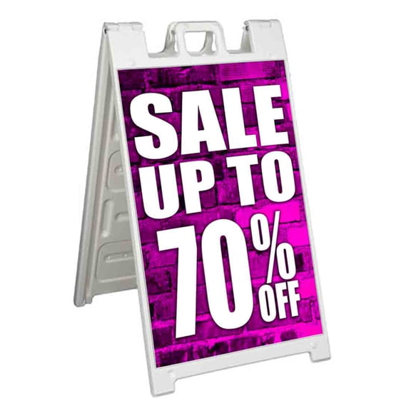 Sale Up To 70 Percent Off (24" X 36") Standard A-Frame Signicade, Includes Decal Applied To Stand