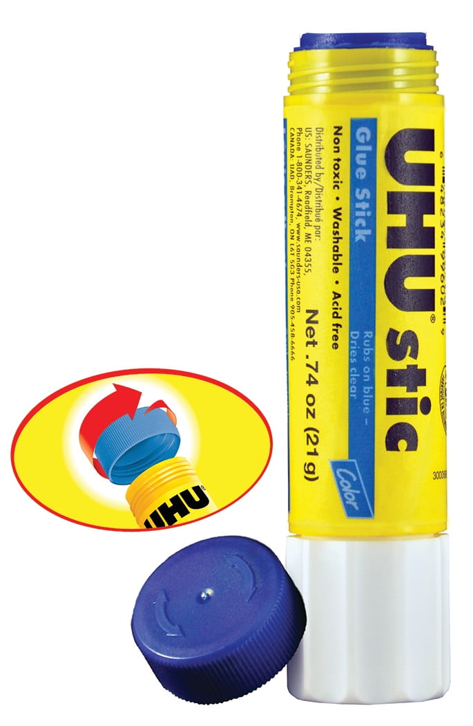 Uhu Stic Glue Sticks, Purple, .74 oz