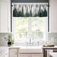 thumbnail image 2 of Forest Valance Curtains Nature Green Misty Forest Tree Art Printed Rod Pocket Curtain Valance for Kitchen Bedroom Living Room Decor 1 Panel W54xL18 Inch, 2 of 6