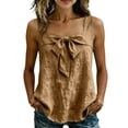 thumbnail image 3 of Msgweeeg Womens Summer Tops Sleeveless Solid Color Womens Shirts Square Neck Regular Fit Casual Vacation Summer Clothes, 3 of 8