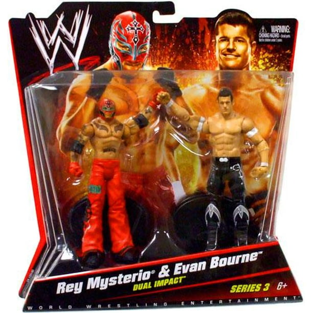 World Wrestling Entertainment Rey Mysterio Evan Bourne Action Figure 2 Pack Walmart Com Walmart Com