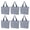 Navy, variant on 6 Pack Small Striped Canvas Tote Bag, Mini Handheld Cotton Shopping Bags Bulk-Pink