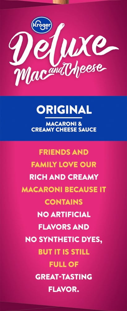 Kroger Deluxe Original Macaroni and Cheese 14 oz - 5 Pack