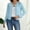 Light Blue, variant on Cardigans for Women Open Front Coat Winter Long Sleeve Fashion Solid Color Lace Womens Tops Pink