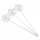 thumbnail image 2 of BOROCO 100 Unids DIY Forma de Flor Alambre de Metal Tarjeta de Nota Lugar Titular de la Tarjeta Pick Clip Tarjeta de Mesa Nota Foto para Boda Cumpleaños Baby Shower Favor de Fiesta, 2 of 5