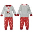 thumbnail image 6 of Christmas Family Matching Pajamas Set Santa Claus Print Tops+Pants Xmas Holidays Pjs Sleepwear Loungwear Jammies, 6 of 7