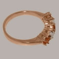 thumbnail image 4 of LBG British Made 9k Rose Gold Natural Citrine & Opal Ladies Eternity Ring - 33 size options - Size 10, 4 of 7