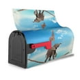 thumbnail image 3 of Bingfone Elephant Giraffe Overcomes Fear By Walking On High Rope Magnetic Mailbox Cover Standard Size For Garden Yard Outdoor Decorations-21x18 In, 3 of 7
